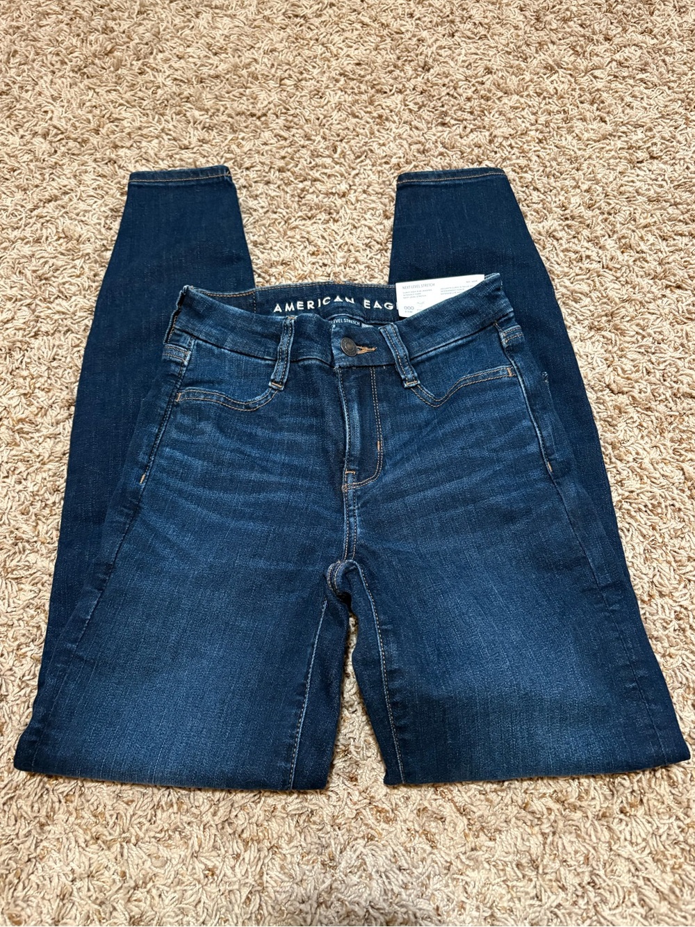 American Eagle Curvy High Rise Jeggings Womens size 000(23) NWT!!
